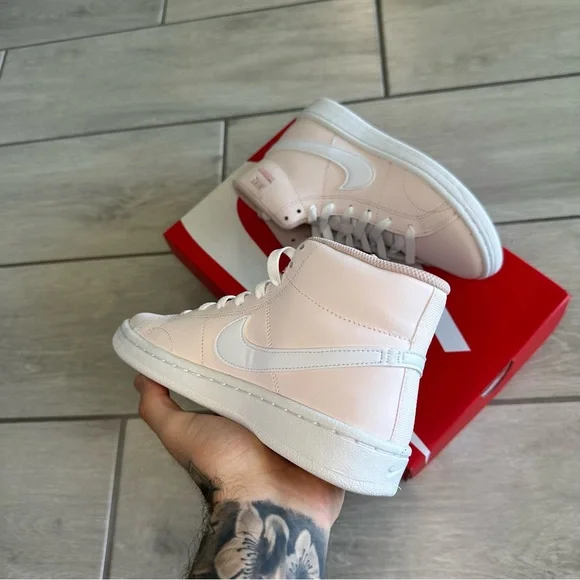 NIKE COURT MID PINK SNEAKERS - Picture 3 of 4